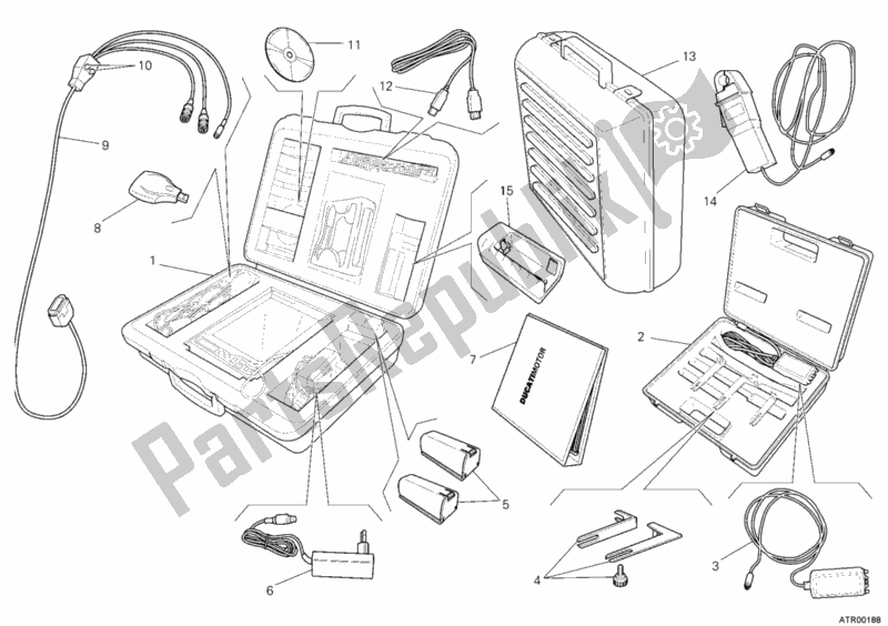 All parts for the Check Intrument Dds of the Ducati Sportclassic Paul Smart USA 1000 2006